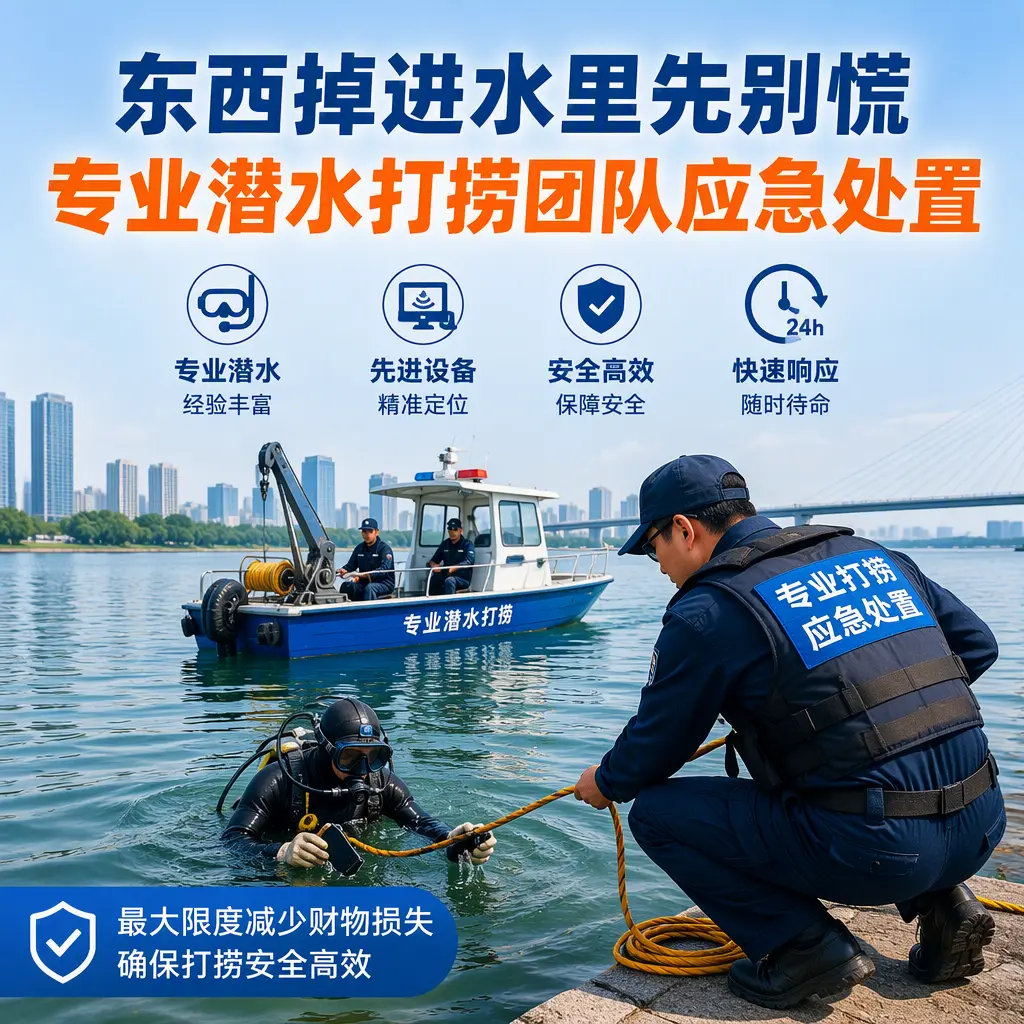 阜平东西掉进水里先别慌，专业潜水打捞团队应急处置